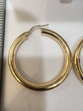 French Yellow Gold Vintage Créoles Earrings