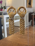 Gold and Diamonds French Vintage Earrings