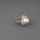 Pearl and Diamonds French Vintage Ring