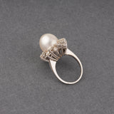 Pearl and Diamonds French Vintage Ring
