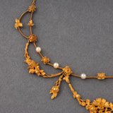 Gold and Natural Pearls French antique Necklace