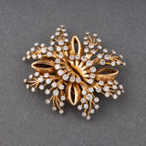 8 Carats Diamonds French Vintage Brooch