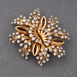 8 Carats Diamonds French Vintage Brooch