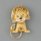 French vintage Lion Brooch