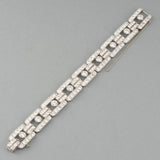 16 Carats diamonds Art Deco bracelet