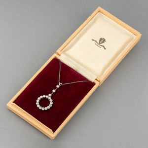 Gold and Diamonds Antique pendant necklace
