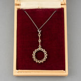 Gold and Diamonds Antique pendant necklace
