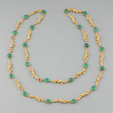 Vintage Gold and Chrysoprase necklace
