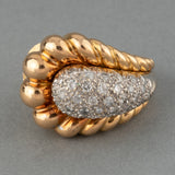 Gold and Diamonds French vintage ring
