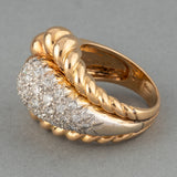 Gold and Diamonds French vintage ring