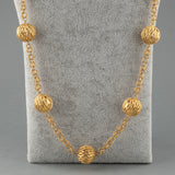 French Gold Vintage long necklace