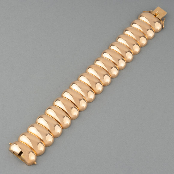 Bracelet rétro français en or