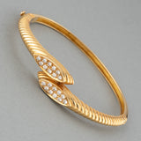 Gold and Diamonds French vintage Bracelet