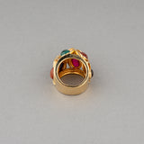 Gold and Precious Stones Vintage ring