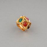 Gold and Precious Stones Vintage ring