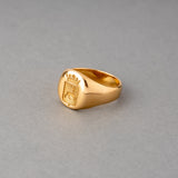 French Antique Chevalière in Yellow Gold