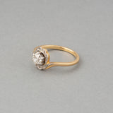 Gold and Diamonds French Antique Ring
