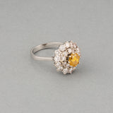 Gold and Diamonds and Fancy Yellow Diamond Vintage Ring