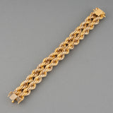 French Vintage Yellow Gold "Corde" Bracelet