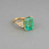 Gold Diamonds and 14 carats Colombian Emerald