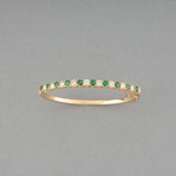 Gold Diamonds and Emeralds Vintage Bracelet