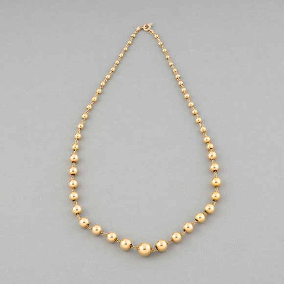 French Vintage Yellow Gold Necklace