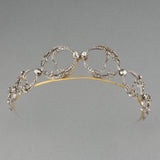 French Gold and Diamonds Antique Tiara