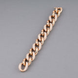 Gold and 12 Carats Diamonds Vintage Bracelet