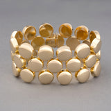 Vintage Large Italian Yellow Gold Bracelet