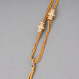 French Antique Tassel Necklace in Yellow Gold