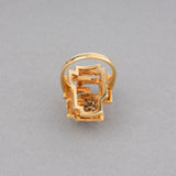 French Gold and Diamonds 1970s Ring