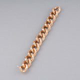 Gold and 12 Carats Diamonds Vintage Bracelet