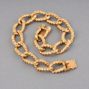 French Vintage Solid Gold Bracelet