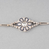 Gold Diamonds and Sapphires Antique Bracelet