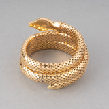 Snake Vintage Yellow Gold Bracelet