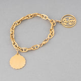 French Vintage Gold Charms Bracelet