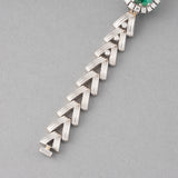 Gold Diamonds and Tourmaline Vintage Bracelet