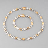 Gold and 5.50 Carats Diamonds Vintage Necklace