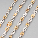 Gold and 5.50 Carats Diamonds Vintage Necklace