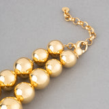 Silver and Gold Plated Balls Necklace