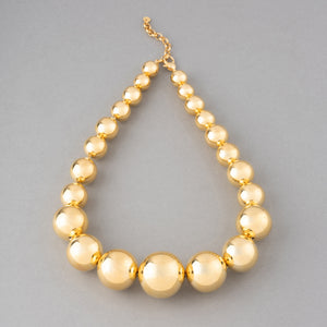 Silver and Gold Plated Balls Necklace