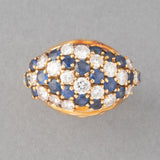 Boucheron Paris Gold Diamonds and Sapphires Vintage Ring