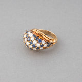 Boucheron Paris Gold Diamonds and Sapphires Vintage Ring