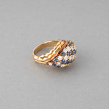 Boucheron Paris Gold Diamonds and Sapphires Vintage Ring