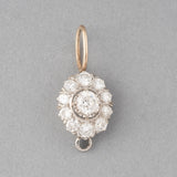 Gold and 2 Carats Diamonds Antique pendant