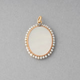 Gold Pearls and Mother or Pearl French Antique Medal