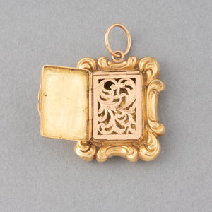 French Antique Vinaigrette Gold Pendant