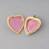 European Antique Heart Pendant in 14k Gold