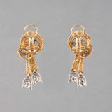 Gold and Diamonds French Vintage Earrings