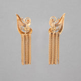 Gold and Diamonds French Vintage Earrings